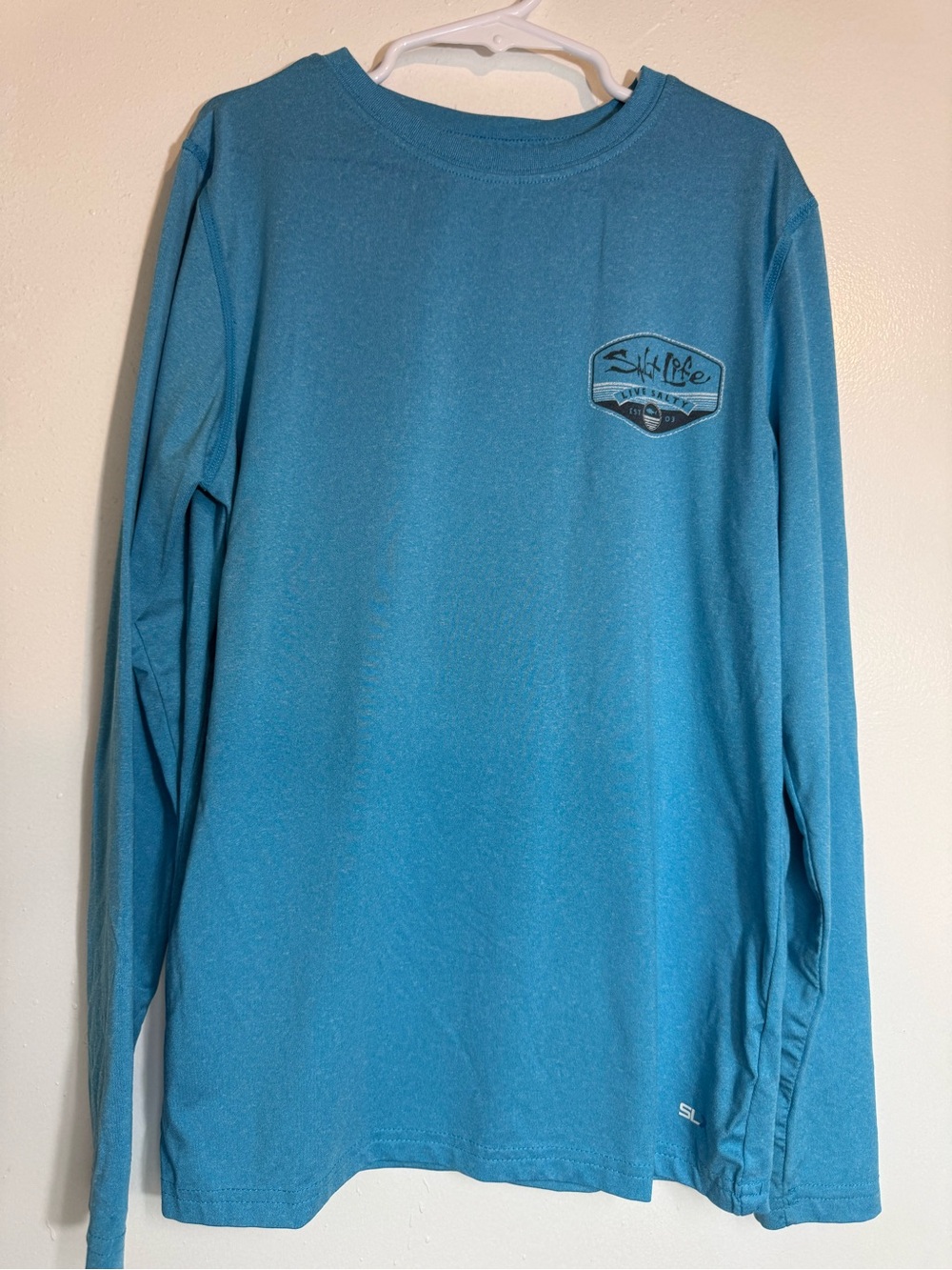 Salt Life Teal Long Sleeve Performance Tee